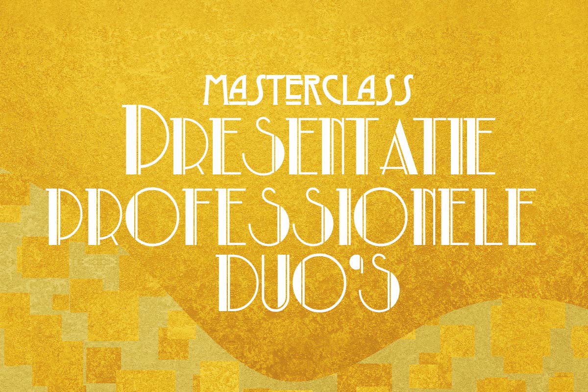 Presentatie masterclass professionele duo’s