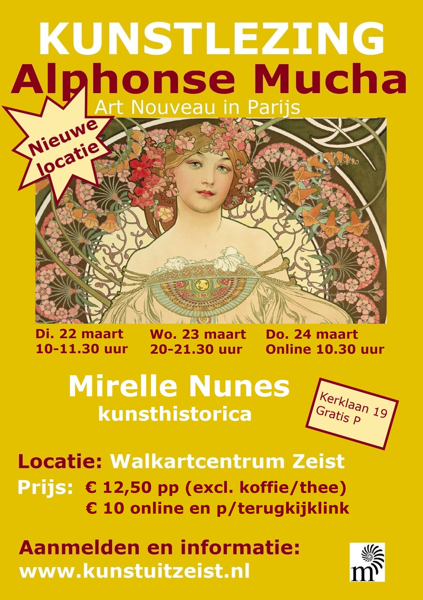 Kunstlezing Alphonse Mucha. Art Nouveau in Parijs