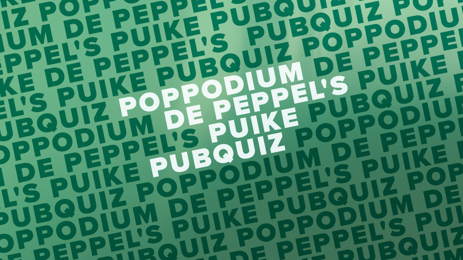 Café Zondag: Poppodium De Peppel’s Puike Pubquiz